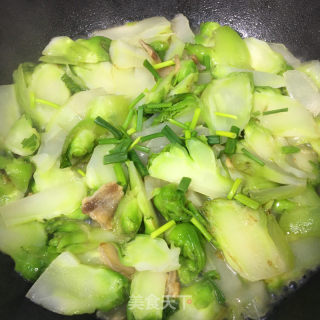 油渣炒儿菜的做法步骤：8