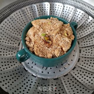 粉蒸回锅肉的做法步骤：12
