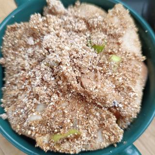 粉蒸回锅肉的做法步骤：11