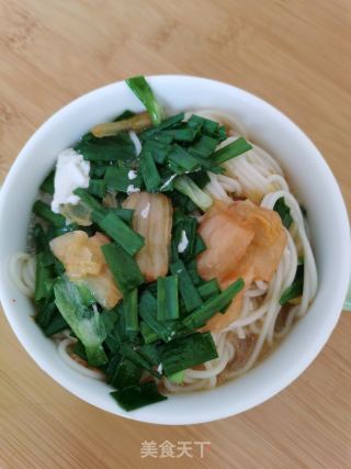 辣白菜鸡蛋面的做法步骤：7