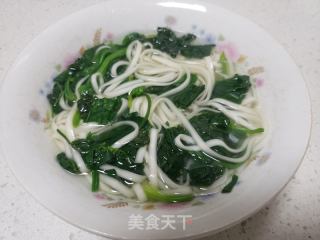 菠菜汤面条的做法步骤：5