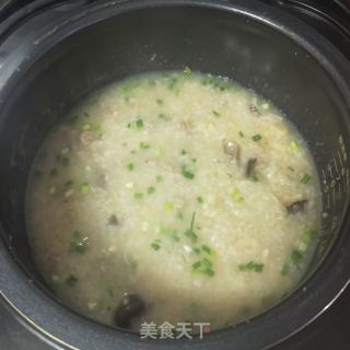 鹿茸菇干贝粥的做法步骤：12