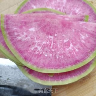 花心萝卜炖羊排的做法步骤：1