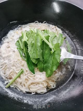 鸡蛋青菜肉末面的做法步骤：10