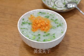 肉松山药青菜粥的做法步骤：6