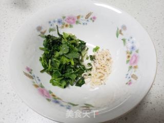 香菜虾皮汤面条的做法步骤：4