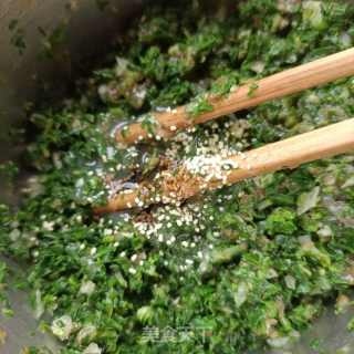 冰花荠菜煎饺的做法步骤：2