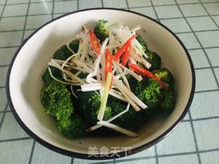 家庭版白灼西兰花的做法步骤：10