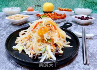 蜇皮粉丝木耳拌白菜#清肠食谱#的做法步骤：15