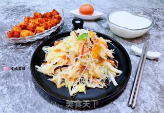 蜇皮粉丝木耳拌白菜#清肠食谱#的做法步骤：10