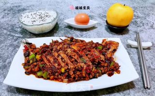 #酸甜美食#肉沫干烧偏口鱼的做法步骤：14