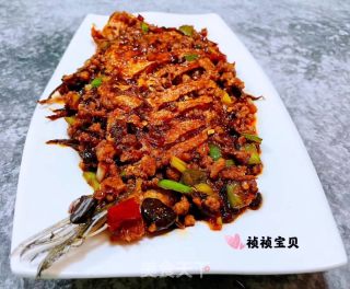 #酸甜美食#肉沫干烧偏口鱼的做法步骤：11