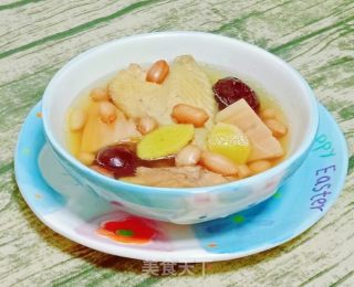 莲藕花生鸡汤的做法步骤：11