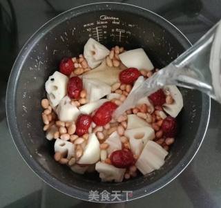 莲藕花生鸡汤的做法步骤：9