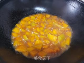 南瓜汤面条的做法步骤：4