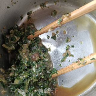 荠菜哈饼的做法步骤：2