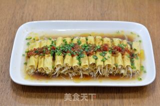 金针菇豆皮卷的做法步骤：9