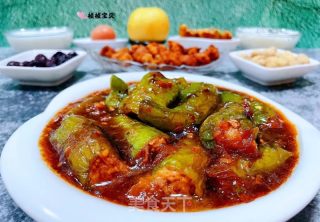 尖椒酿肉的做法步骤：17