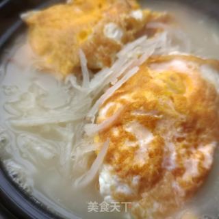 煎蛋白萝卜汤的做法步骤：13