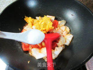鸡蛋番茄炒大白菜的做法步骤：9