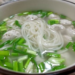 葱香鸡肉丸子面的做法步骤：11