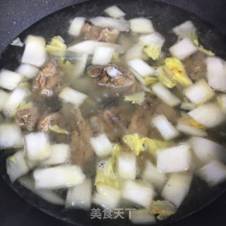 老鸭白菜汤面的做法步骤：6