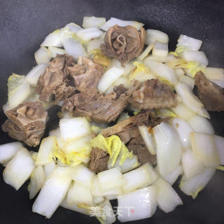 老鸭白菜汤面的做法步骤：5