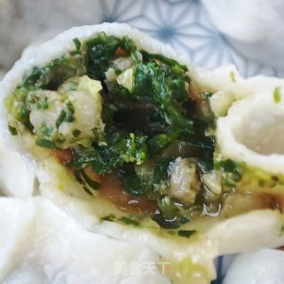 荠菜海肠水饺的做法步骤：27