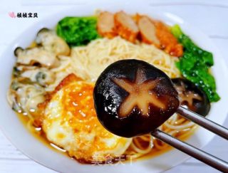#热汤面#肉参牡蛎煎蛋青菜面的做法步骤：15