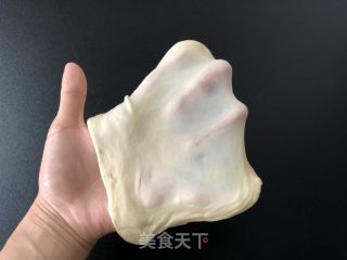 香葱肉松面包卷的做法步骤：2