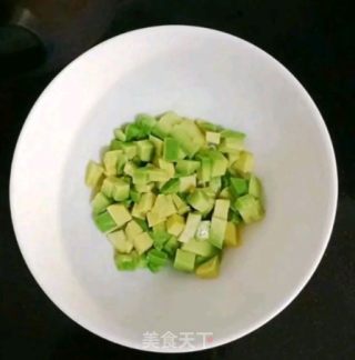 牛油果小米糕 (宝宝辅食）的做法步骤：5