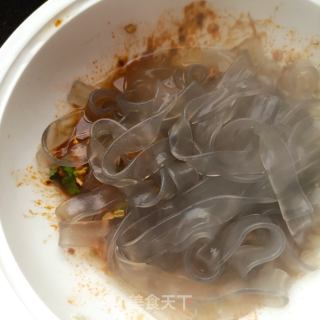 鸡肉流汁宽粉的做法步骤：15