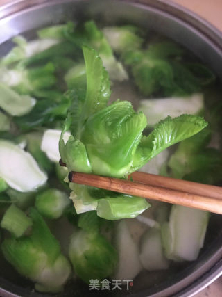 烧肉炒儿菜的做法步骤：5