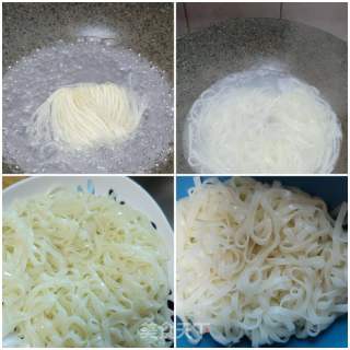 滑子菇肉片汤面的做法步骤：2
