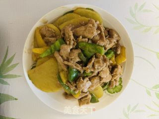 土豆炒肉片的做法步骤：12