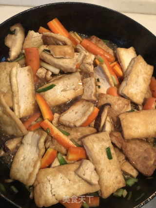 香煎老豆腐的做法步骤：4
