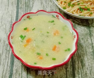 鸡肉小米萝卜粥的做法步骤：12
