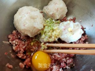 猪肉旱萝卜丸子的做法步骤：7