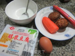 三丁豆腐羹的做法步骤：1
