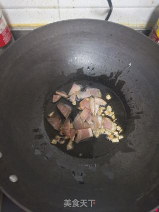 腊肉炒莴笋的做法步骤：4