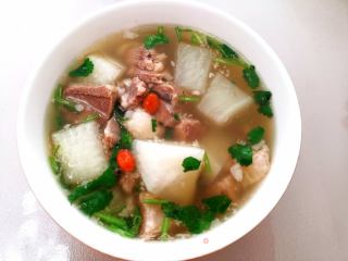 萝卜羊肉汤的做法步骤：7