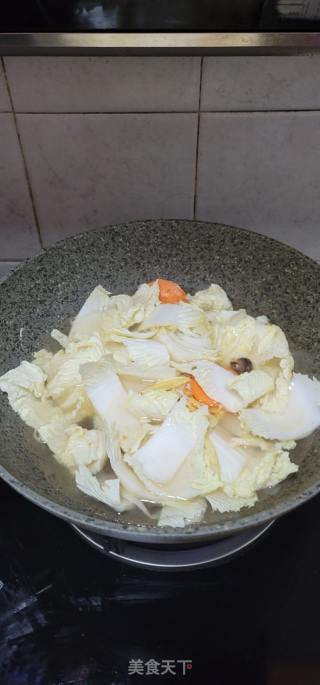 香菇鸡蛋白菜汤的做法步骤：7
