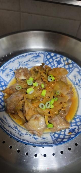 榨菜蒸排骨的做法步骤：11