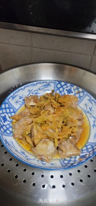 榨菜蒸排骨的做法步骤：10