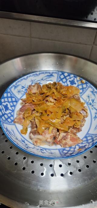 榨菜蒸排骨的做法步骤：9