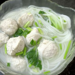 鸡肉丸汤粉的做法步骤：12