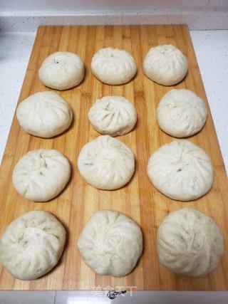 青菜香菇包子的做法步骤：12