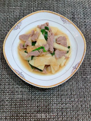 沙葛炒肉的做法步骤：12