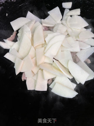 沙葛炒肉的做法步骤：7