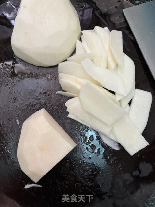 沙葛炒肉的做法步骤：3